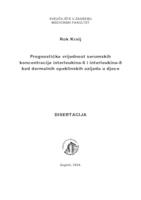 Prognostička vrijednost serumskih koncentracija interleukina-6 i interleukina-8 kod dermalnih opeklinskih ozljeda u djece