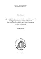 Utjecaj liječenja preinvazivnih i ranih invazivnih malignih promjena vrata maternice mikroinvazivnim kirurškim metodama na ishode trudnoće