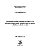 Ugradnja masivnih koštanih presadaka kao metoda rekonstrukcije nakon resekcije tumora u dijafizama dugih kostiju