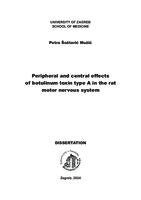 Peripheral and central effects of botulinum toxin type A in the rat motor nervous system