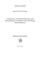 Comparison of Hemodiafiltration and Hemodialysis in Patients with End Stage Renal Disease