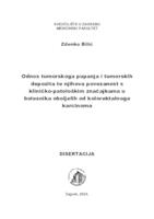 Odnos tumorskoga pupanja i tumorskih depozita te njihova povezanost s kliničko-patološkim značajkama u bolesnika oboljelih od kolorektalnoga karcinoma