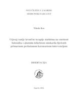 Utjecaj ranije kronične terapije statinima na smrtnost bolesnika s akutnim infarktom miokarda liječenih primarnom perkutanom koronarnom intervencijom