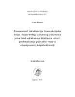 Povezanost lokalizacije transekcijske linije i hipertrofije ostatnog volumena jetre kod udruženog dijeljenja jetre i podvezivanja portalne vene u stupnjevanoj hepatektomiji