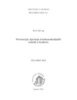 Prevencija i liječenje tromboembolijskih bolesti u trudnoći