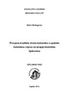 Procjena kvalitete života bolesnika s upalnim bolestima crijeva na terapiji biološkim lijekovima