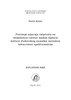 Praćenje utjecaja valproata na molekularni sastav medija tijekom kulture štakorskog zametka metodom infracrvene spektrometrije