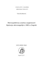 Retrospektivna analiza uspješnosti liječenja akromegalije u KBC-u Zagreb