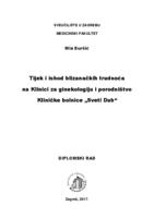 Tijek i ishod blizanačkih trudnoća na Klinici za ginekologiju i porodništvo Kliničke bolnice "Sv. Duh"