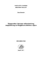 Dijagnostika i liječenje velikostaničnog anaplastičnog ne Hodgkinova limfoma u djece