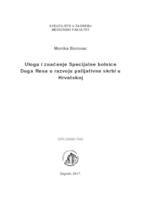 Uloga i značenje Specijalne bolnice Duga Resa u razvoju palijativne skrbi u Hrvatskoj