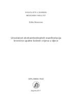 Učestalost ekstraintestinalnih manifestacija kronične upalne bolesti crijeva u djece
