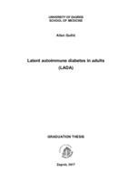 Latent autoimmune diabetes in adults (LADA)