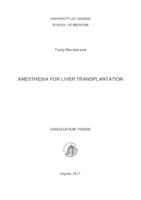 Anesthesia for liver transplantation