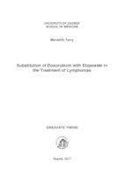 Substitution of doxorubicin with etoposide in the treatment of lymphomas