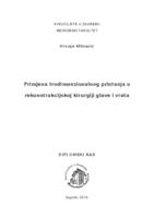 Primjena trodimenzionalnog printanja u rekonstrukcijskoj kirurgiji glave i vrata