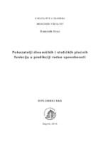 Pokazatelji dinamičkih i statičkih plućnih funkcija u predikciji radne sposobnosti