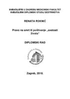 Pravo na smrt ili poštivanje "svetosti života"