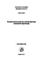 Renalna denervacija kao metoda liječenja rezistentne hipertenzije