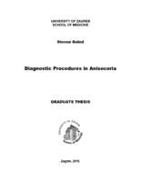 Diagnostic procedures in anisocoria