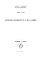 Autoimmune hepatitis in childhood