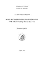 Bone mineralization disorder in children with inflammatory bowel disease