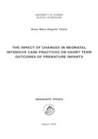 The impact of changes in neonatal intensive care practices on short-term outcomes of premature infants