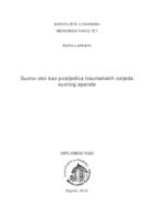 Suzno oko kao posljedica traumatskih ozljeda suznog aparata