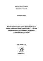 Rizični čimbenici za perinatalnu asfiksiju u terminske novorođenčadi rođene u Klinici za ženske bolesti i porode KBC-a Zagreb u trogodišnjem razdoblju