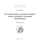 Povezanost umora i promjena kvalitete života u bolesnika s kroničnim rinosinuitisom