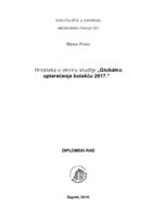 Hrvatska u okviru studije "Globalno opterećenje bolešću 2017."