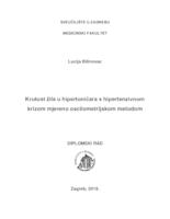 Krutost žila u hipertoničara s hipertenzivnom krizom mjereno oscilometrijskom metodom