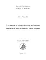 Prevalence of allergic rhinitis and asthma in patients who underwent sinus surgery