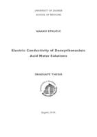 Electric conductivity of deoxyribonucleic acid water solutions