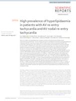 High prevalence of hyperlipidaemia in patients with AV re-entry tachycardia and AV nodal re-entry tachycardia
