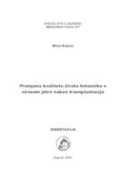 Promjena kvalitete života bolesnika s cirozom jetre nakon transplantacije