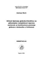 Učinak liječenja glukokortikoidima na glikemijsku varijabilnost mjerenu sustavom za kontinuirano praćenje glukoze u bolesnika s limfomom