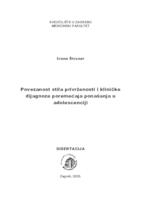 Povezanost stila privrženosti i kliničke dijagnoze poremećaja ponašanja u adolescenciji