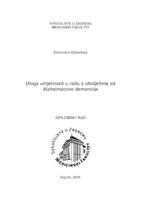 Uloga umjetnosti u radu s oboljelima od Alzheimerove demencije