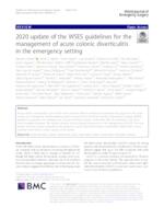 2020 update of the WSES guidelines for the management of acute colonic diverticulitis in the emergency setting