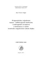 Prognostička vrijednost tumor - infiltrirajućih limfocita i androgenih receptora u bolesnica s ranim trostruko negativnim rakom dojke