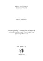 Epidemiologija i mogućnosti prevencije iznenadne srčane smrti u rekreativnoj tjelesnoj aktivnosti