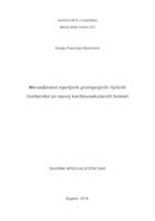 Menadžment mjerljivih promjenjivih rizičnih čimbenika za razvoj kardiovaskularnih bolesti