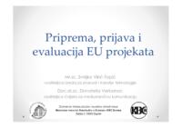 Priprema, prijava i evaluacija EU projekata