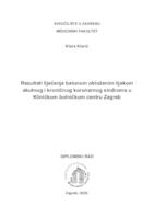 Rezultati liječenja balonom obloženim lijekom akutnog i kroničnog koronarnog sindroma u Kliničkom bolničkom centru Zagreb