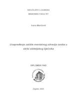 Unapređenje zaštite mentalnog zdravlja osoba u skrbi obiteljskog liječnika