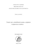 Timski rad u rehabilitaciji osoba s ozlijedom kralježnične moždine