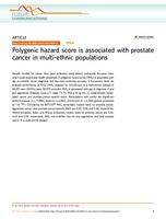 Polygenic hazard score is associated with prostate cancer in multi-ethnic populations
