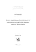 Smrtno stradali biciklisti od 2000. do 2019. godine obducirani na Zavodu za sudsku medicinu i kriminalistiku