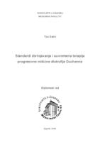 Standardi zbrinjavanja i suvremena terapija progresivne mišićne distrofije Duchenne